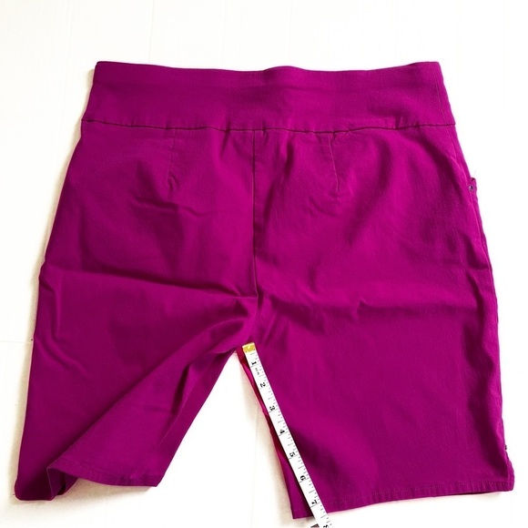INC International Concepts Women's Mid-Rise Pull-On Purple Shorts - Size 8 - Picture 9 of 10